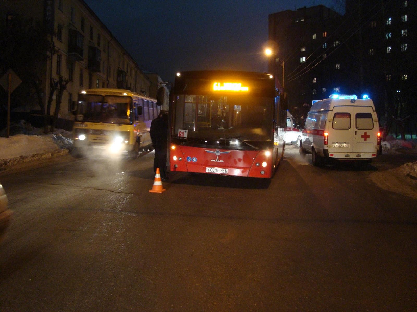 На Лепсе автобус сбил женщину с ребенком