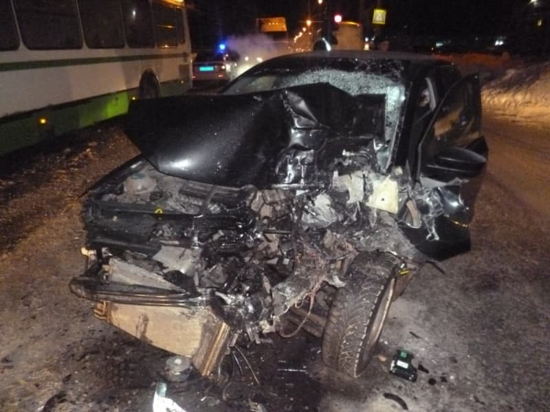 ДТП у "Простора": водитель Polo резко выехал на встречную полосу