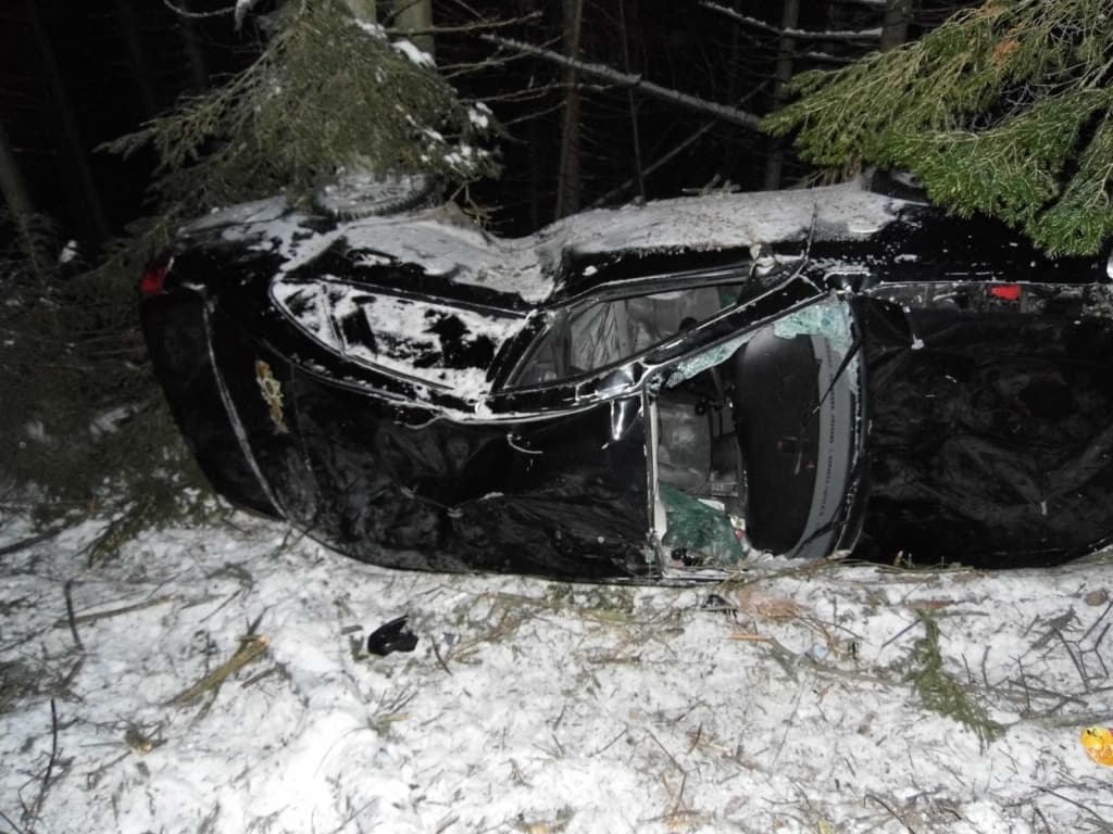 Пьяный водитель едва не угробил себя и пассажира машины