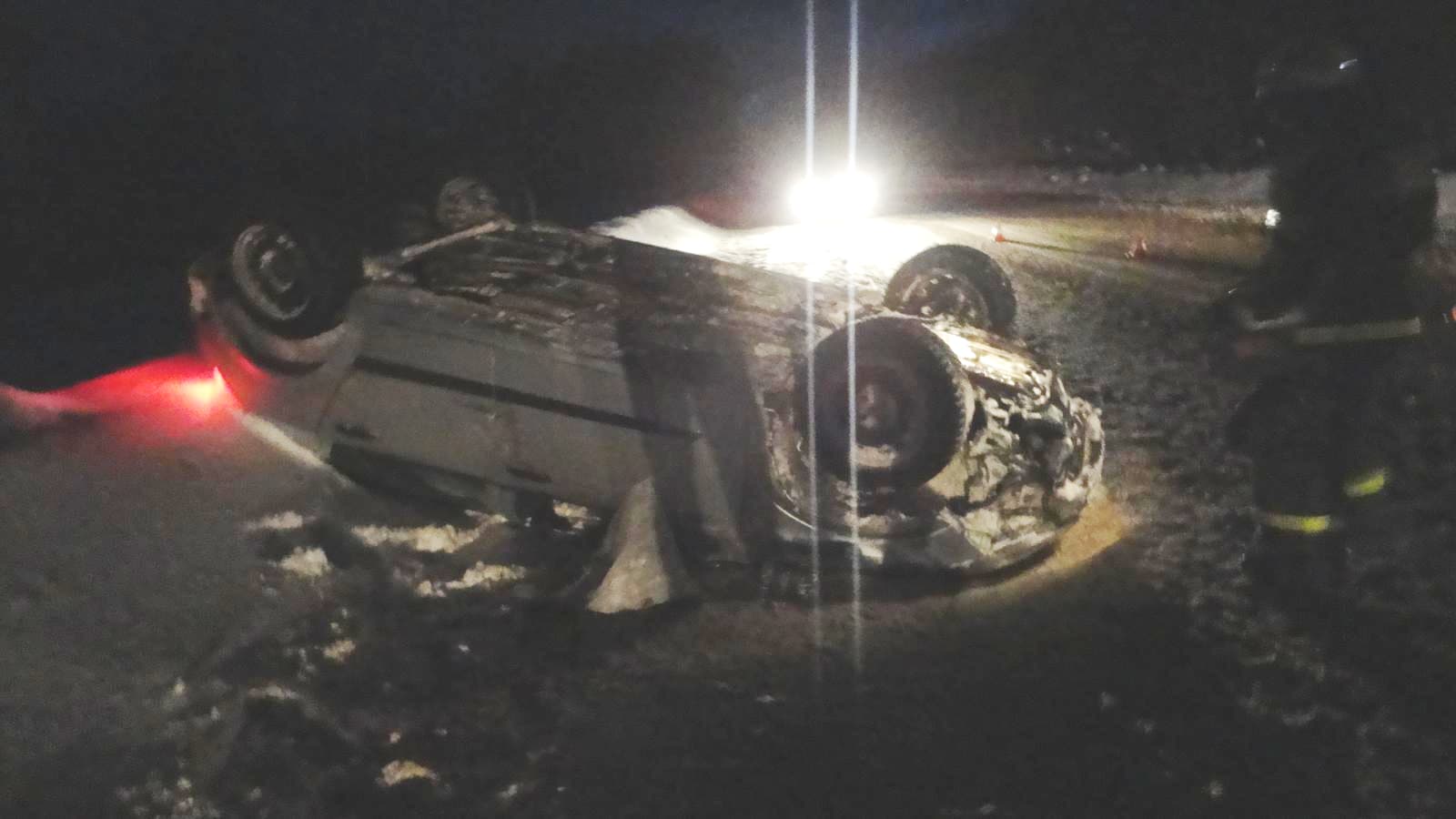 На трассе перевернулся Opel. Водитель погиб