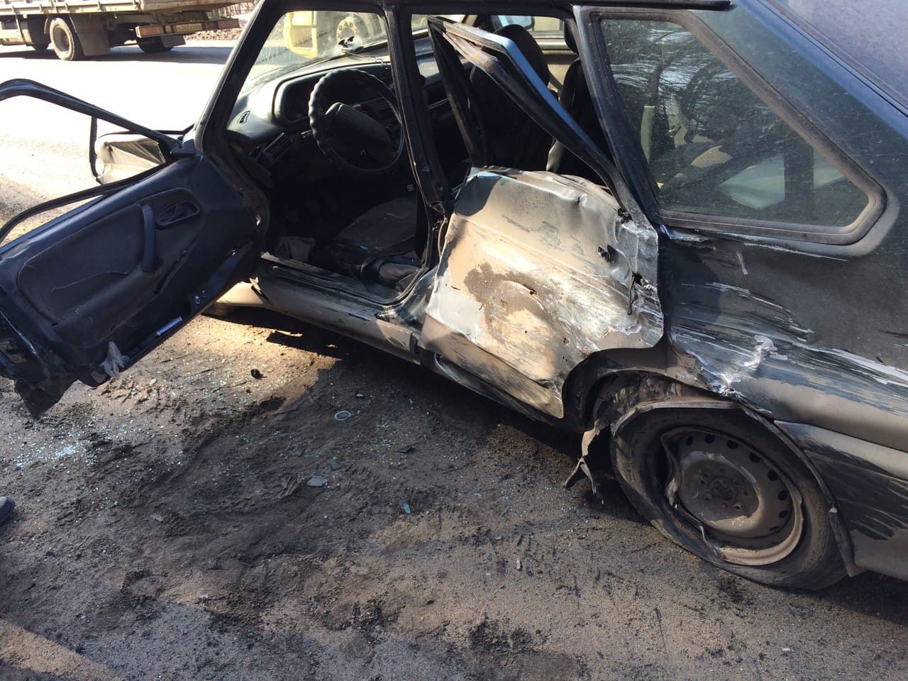 На Котельничском тракте столкнулись 7 машин