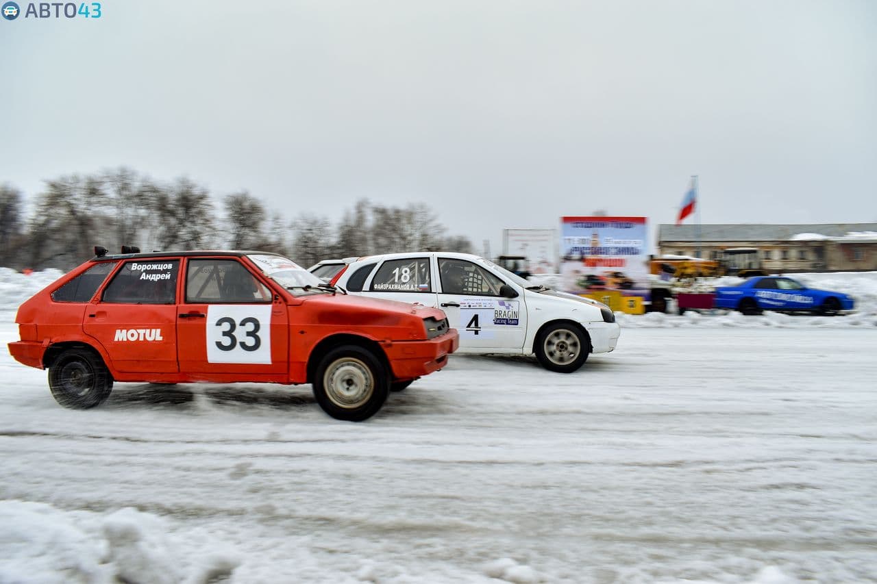 Лёд, вода и колея: в Слободском состоялись финальные заезды Кубка АМК «Виктория»