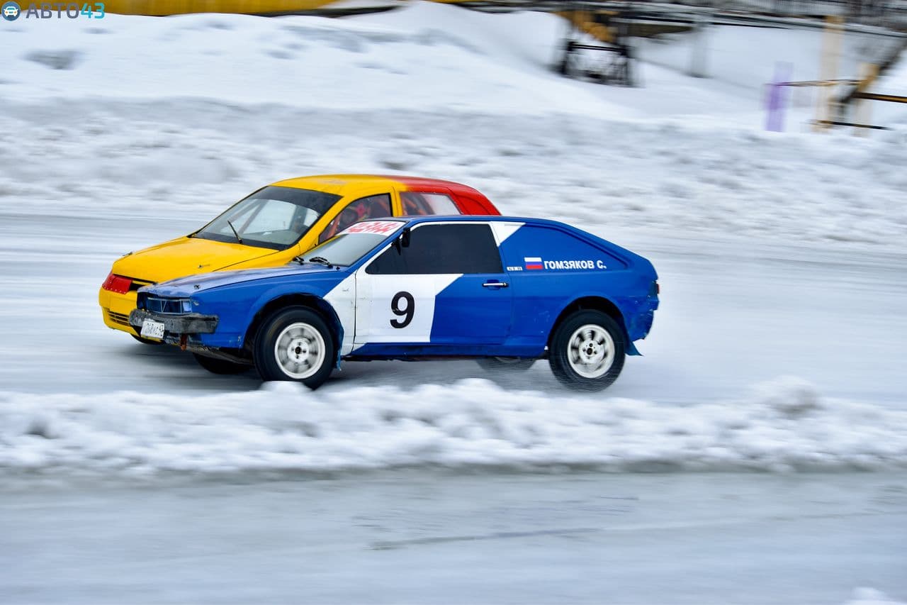 Лёд, вода и колея: в Слободском состоялись финальные заезды Кубка АМК «Виктория»