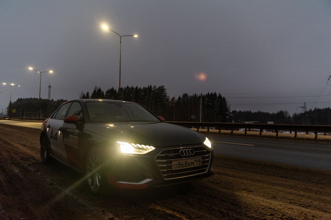 «Пристегнись, я стартую»: тест-драйв обновлённого AUDI A4 2020 