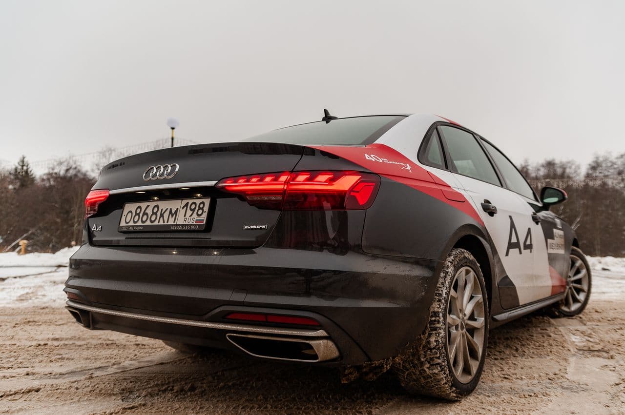 «Пристегнись, я стартую»: тест-драйв обновлённого AUDI A4 2020 