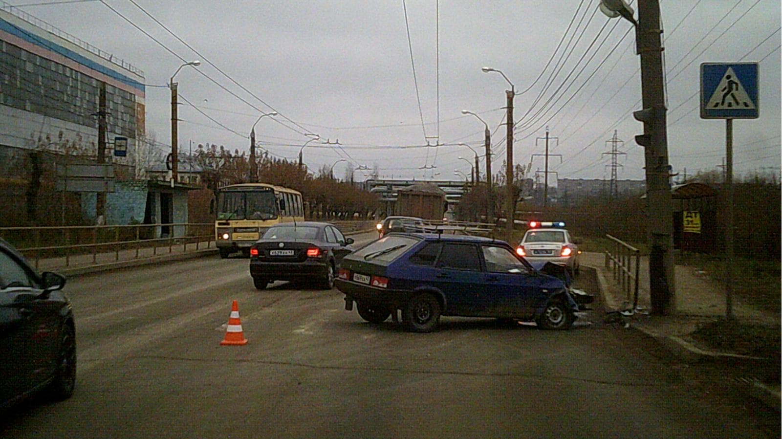 Водитель был пьян - авария на Луганской