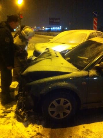 На повороте на Ганино столкнулись 3 машины