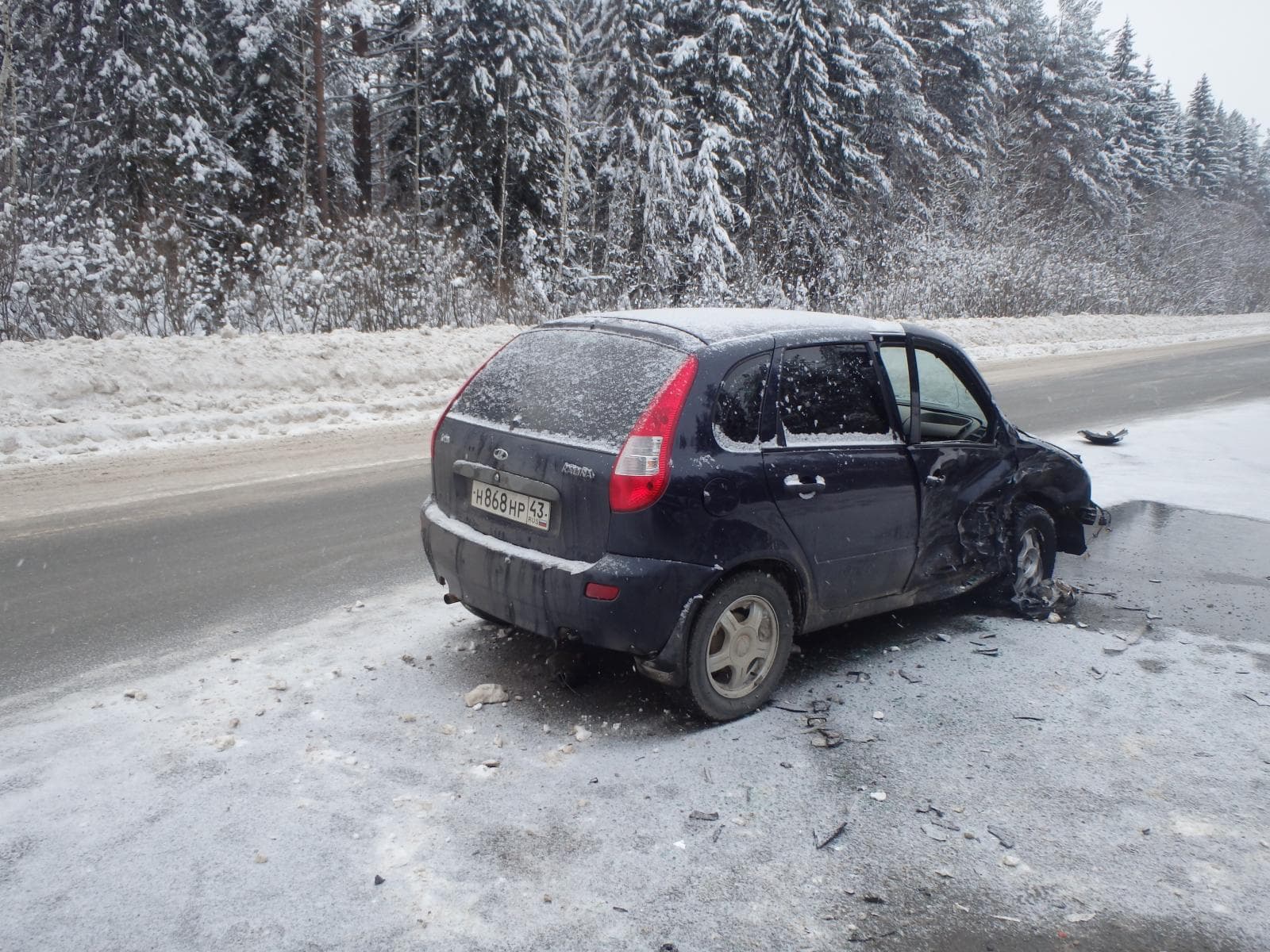 Выехала в лоб - авария на объездной Нововятска
