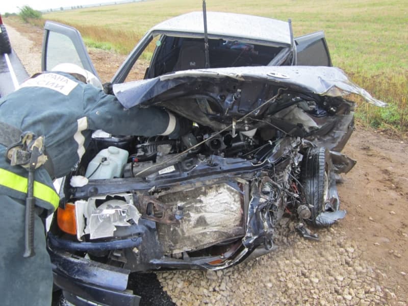 В Кикнурском районе водитель ВАЗа погиб при столкновении с КамАЗом