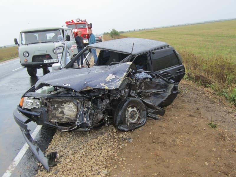 В Кикнурском районе водитель ВАЗа погиб при столкновении с КамАЗом