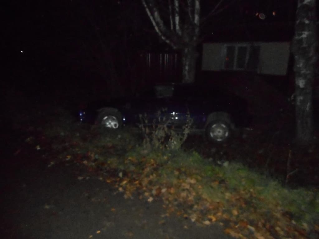 Мужчина пострадал, съехав на машине в кювет