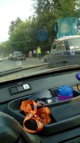 Из-за двойного ДТП дамба Макарья встала в полуторачасовую пробку