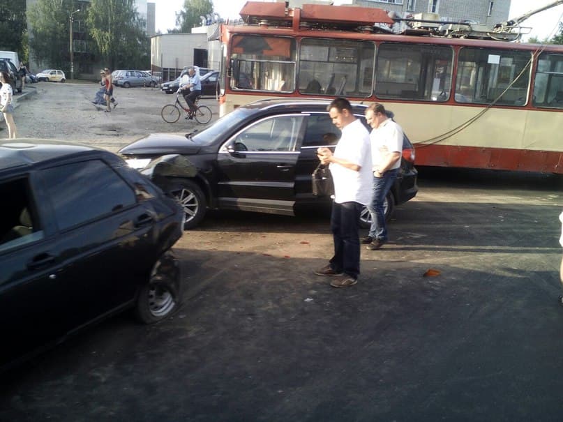 На обновленной Московской столкнулись 5 машин