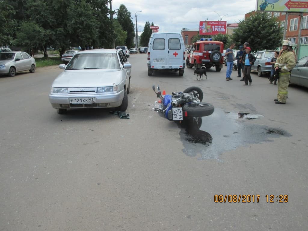 За день в области автомобилисты разбили 3 мотоцикла