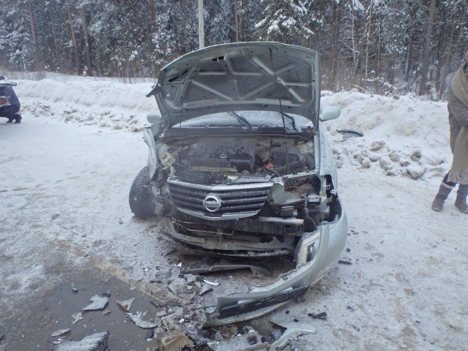 Выехала в лоб - авария на объездной Нововятска