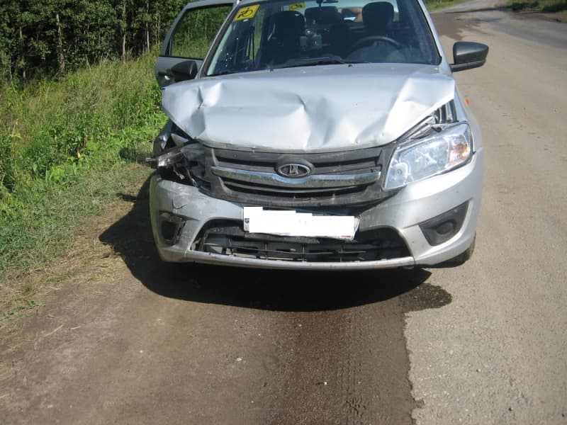 Lada Granta догнала Tucson. Пострадали двое детей