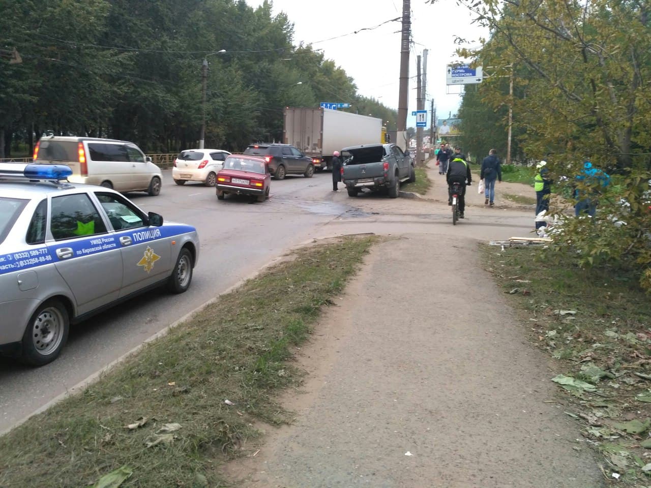 На Производственной пробка из-за ДТП