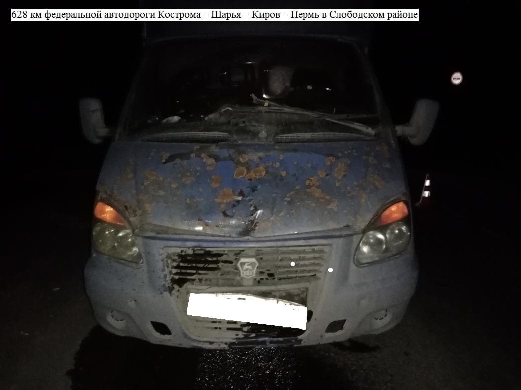 В Кировской области на трассе Газель сбила насмерть женщину