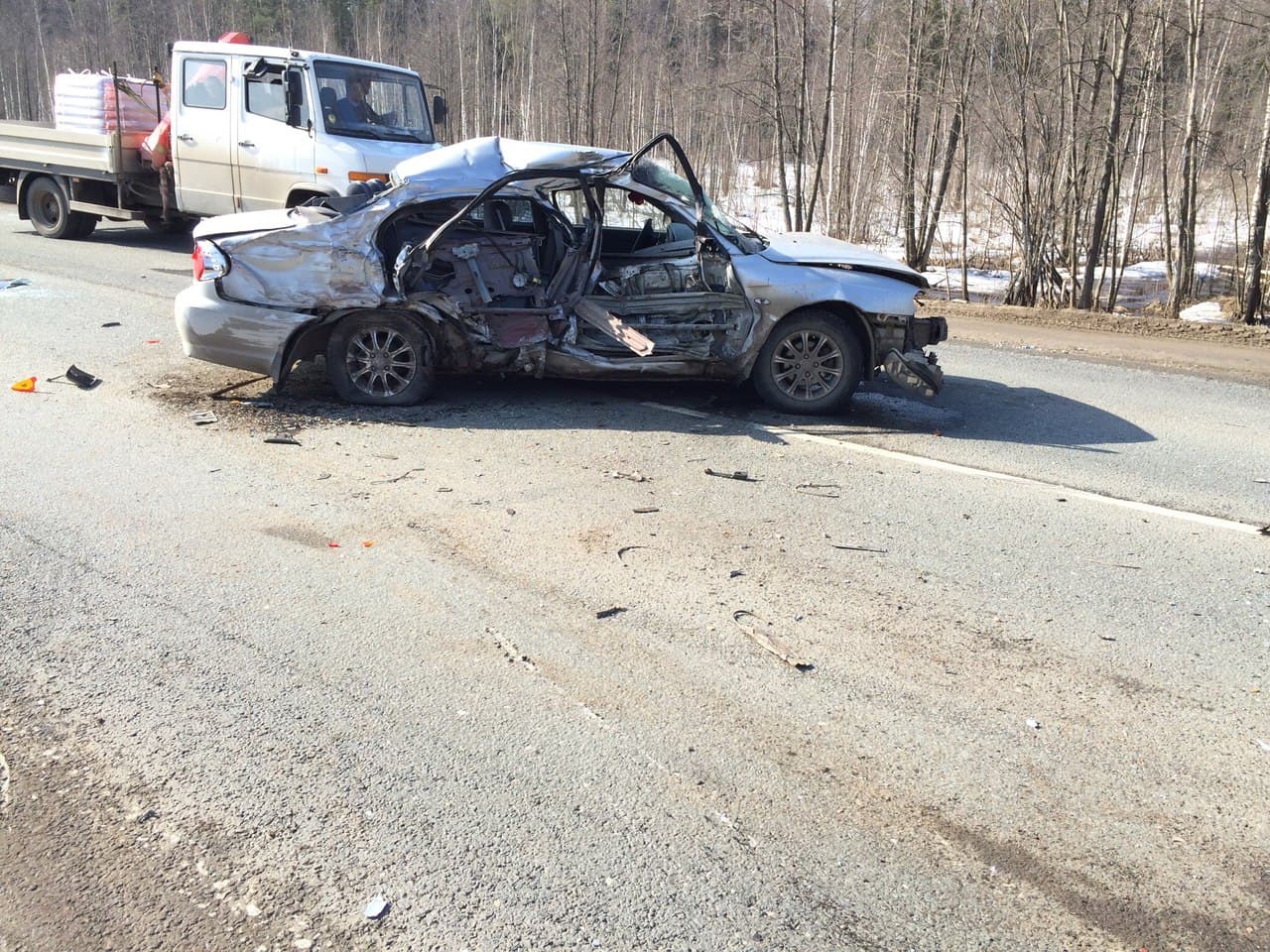 На Котельничском тракте столкнулись 7 машин