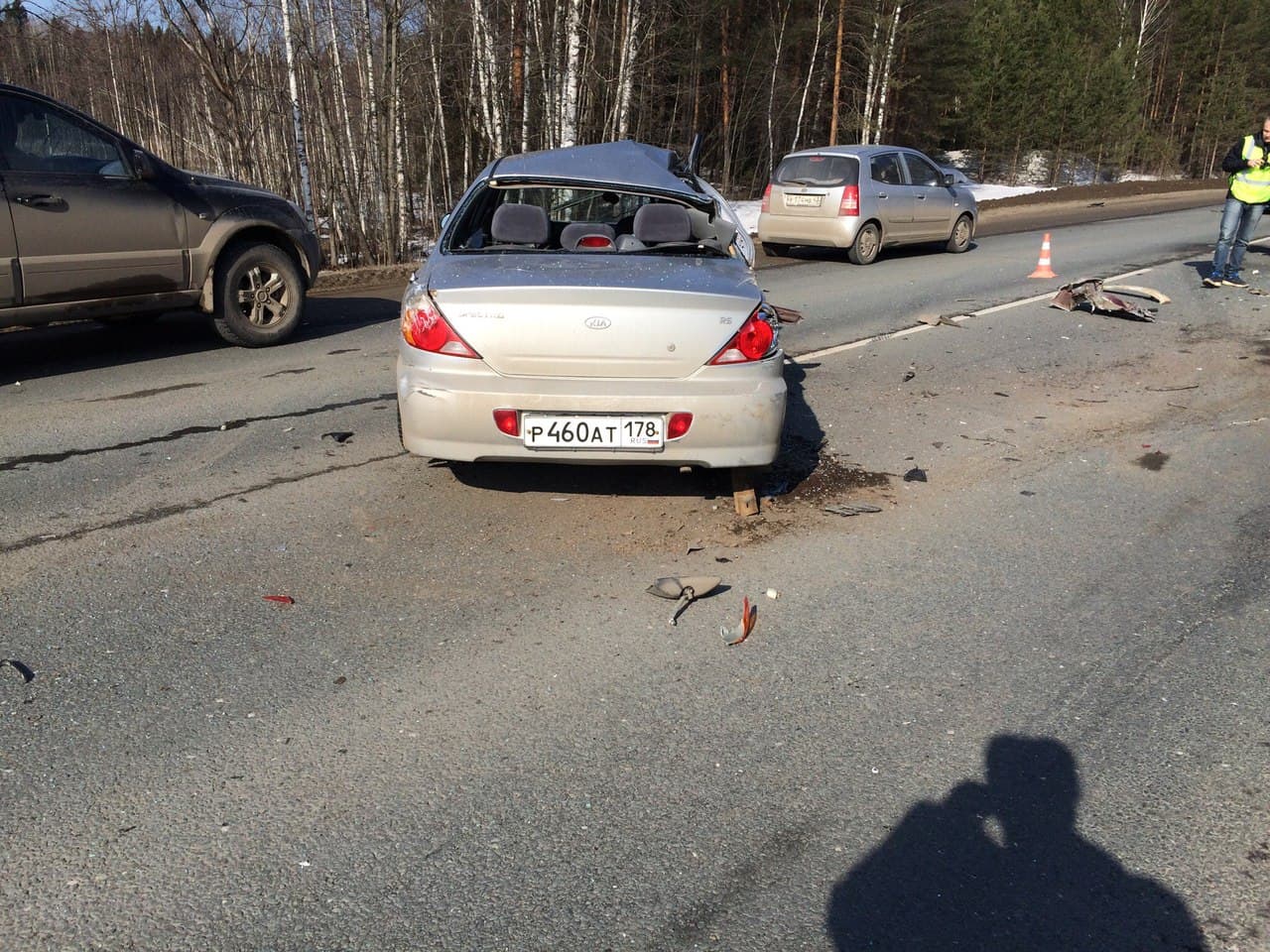 На Котельничском тракте столкнулись 7 машин