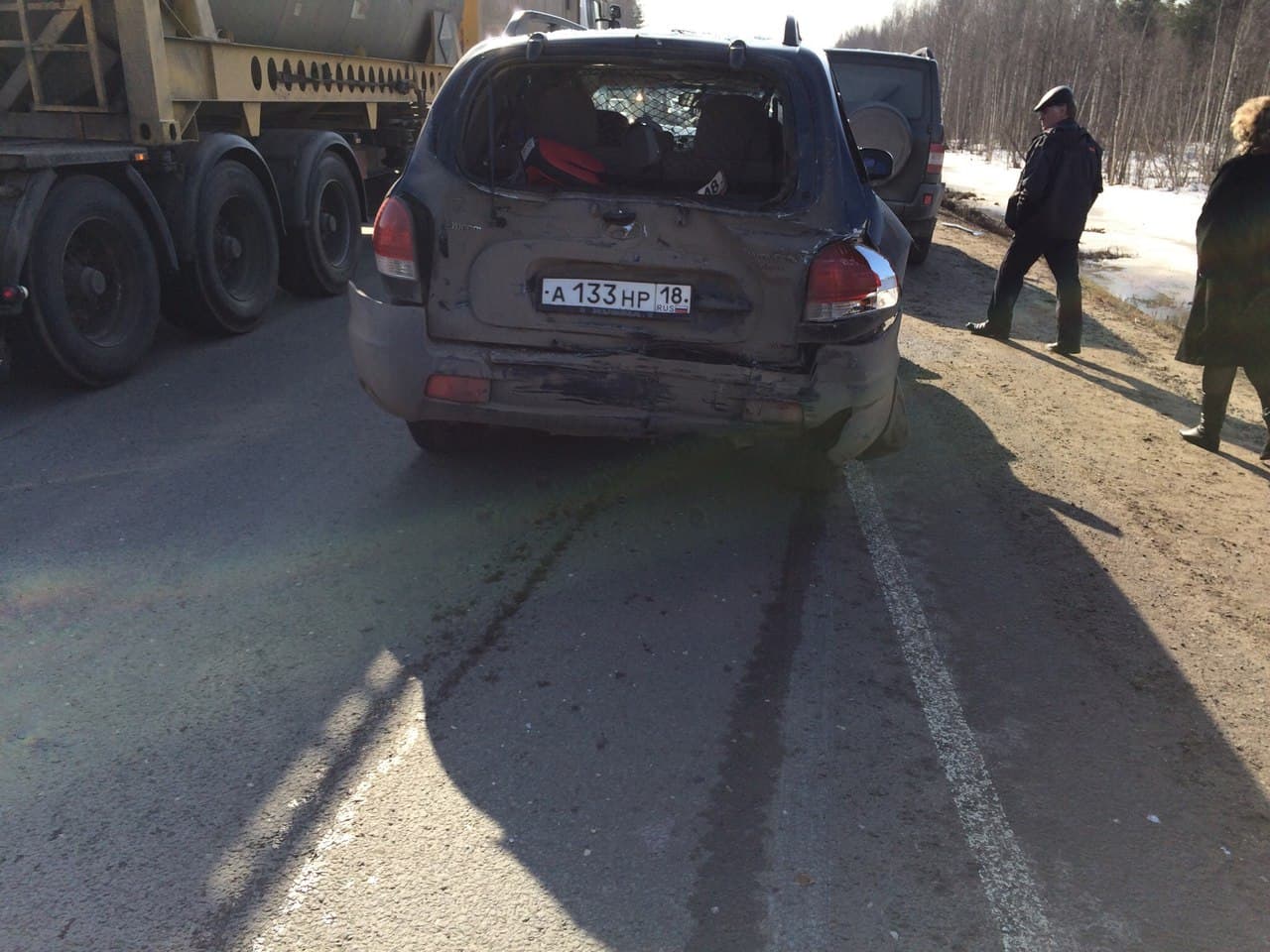 На Котельничском тракте столкнулись 7 машин