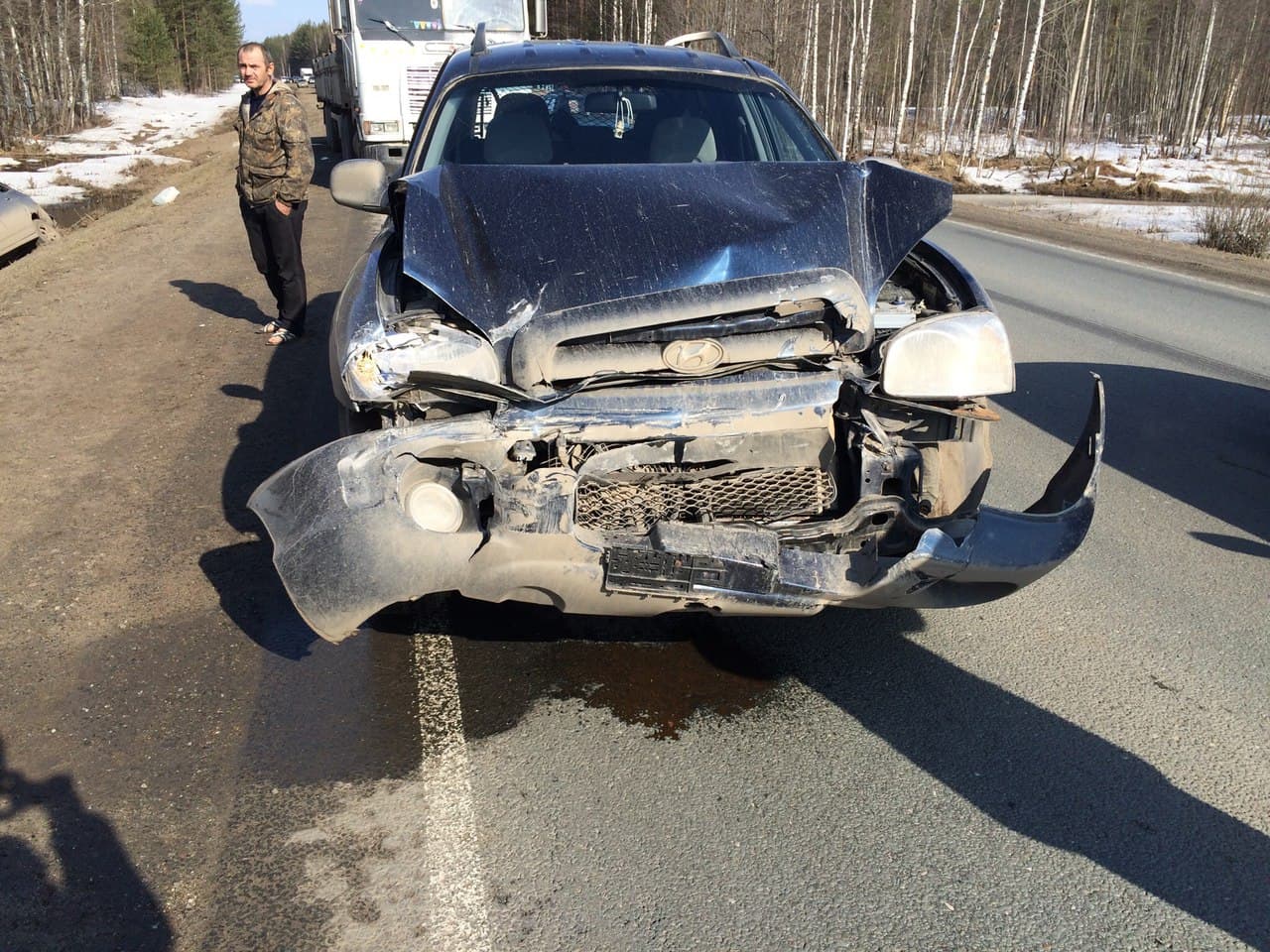 На Котельничском тракте столкнулись 7 машин