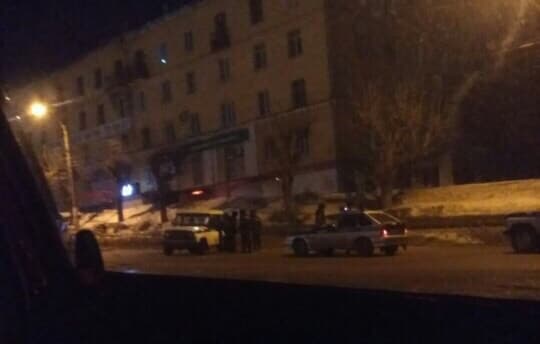 На Октябрьском проспекте перевернулся УАЗ Росгвардии