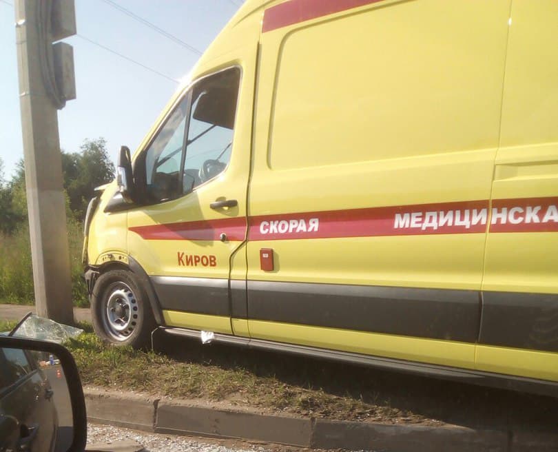 Не пропустил «скорую» - авария на Щорса