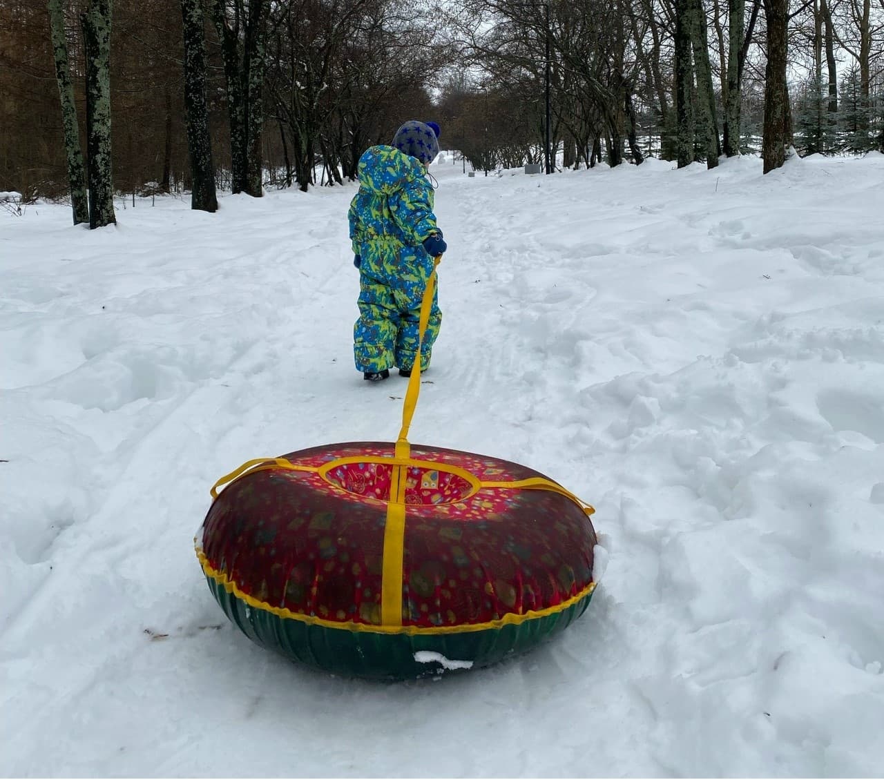 Россияне массово разбиваются на тюбингах, привязанных к авто