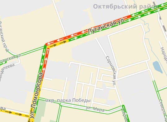 Луганская встала. Водители упёрлись в новый светофор