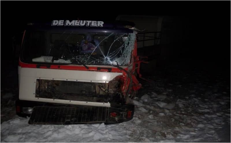 На трассе «Вятка» столкнулись два большегруза