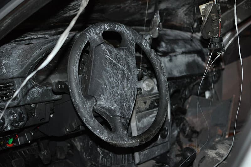 В Котельниче в LADA Kalina заживо сгорел человек