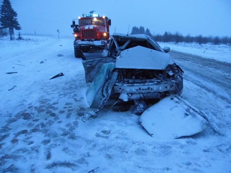 Пассажир «Фокуса» погиб на «встречке» в Яранском районе