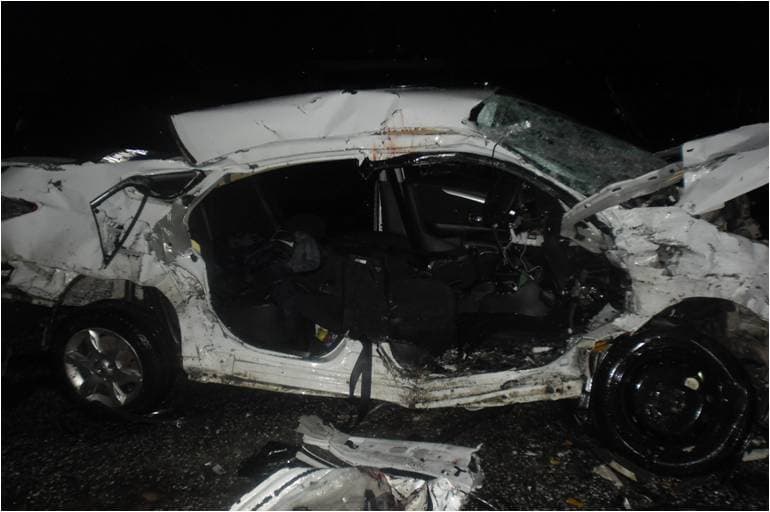 Под Чепецком на «Ниссане» разбились двое наблюдателей, ехавших на выборы 