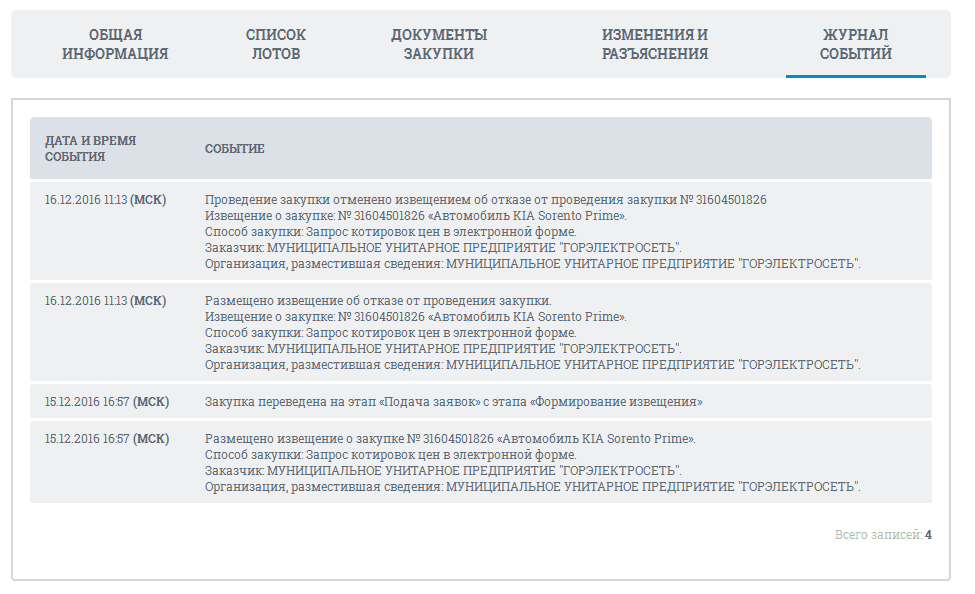 Передумали! «Горэлектросеть» отменила закупку машины