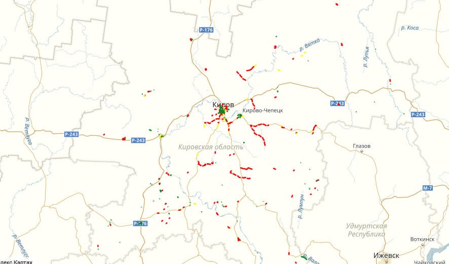Информацию о ремонте дорог в регионе нанесли на электронную карту 