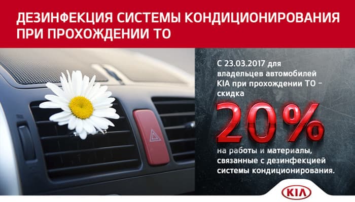 Дезинфекция системы кондиционирования 