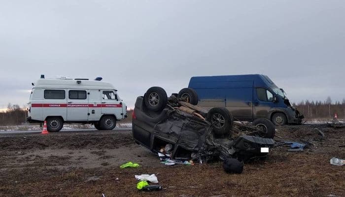 В Яранском районе из-за столкновения двух машин четыре человека получили травмы
