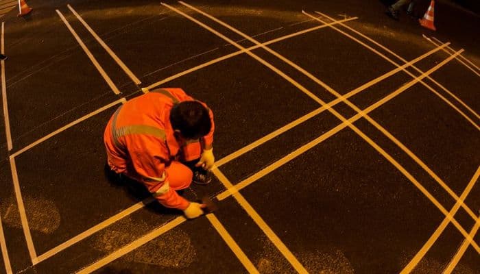 Названы перекрестки, на которых будет нанесена «вафельная разметка»