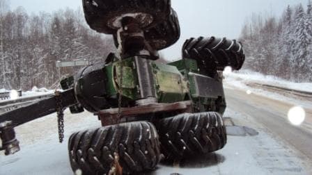 Две фуры столкнулись возле Мурашей