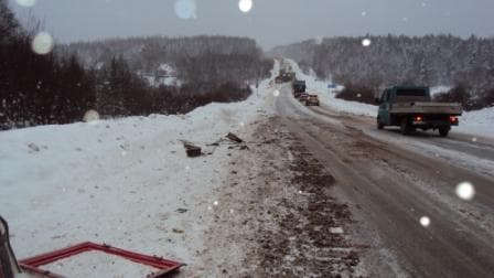 Две фуры столкнулись возле Мурашей