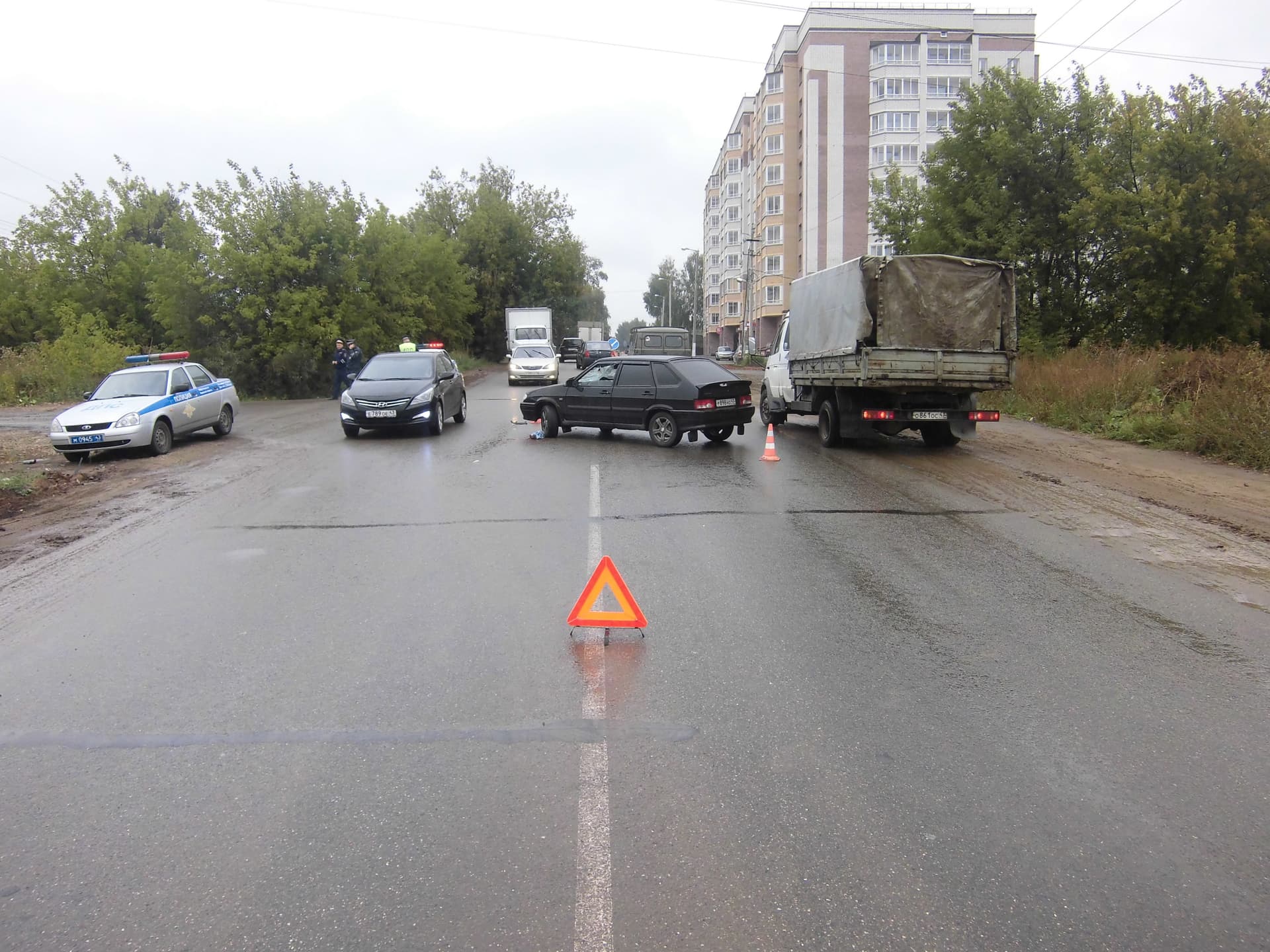 ГИБДД пытается установить личность сбитого на Ульяновской человека