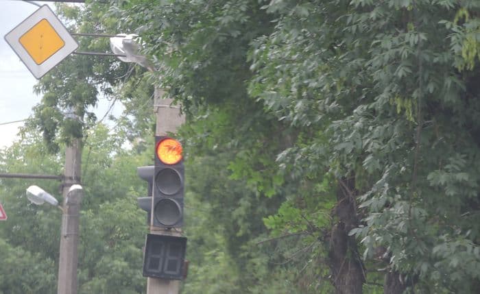 На перекрестке Воровского - Производственная не работает светофор
