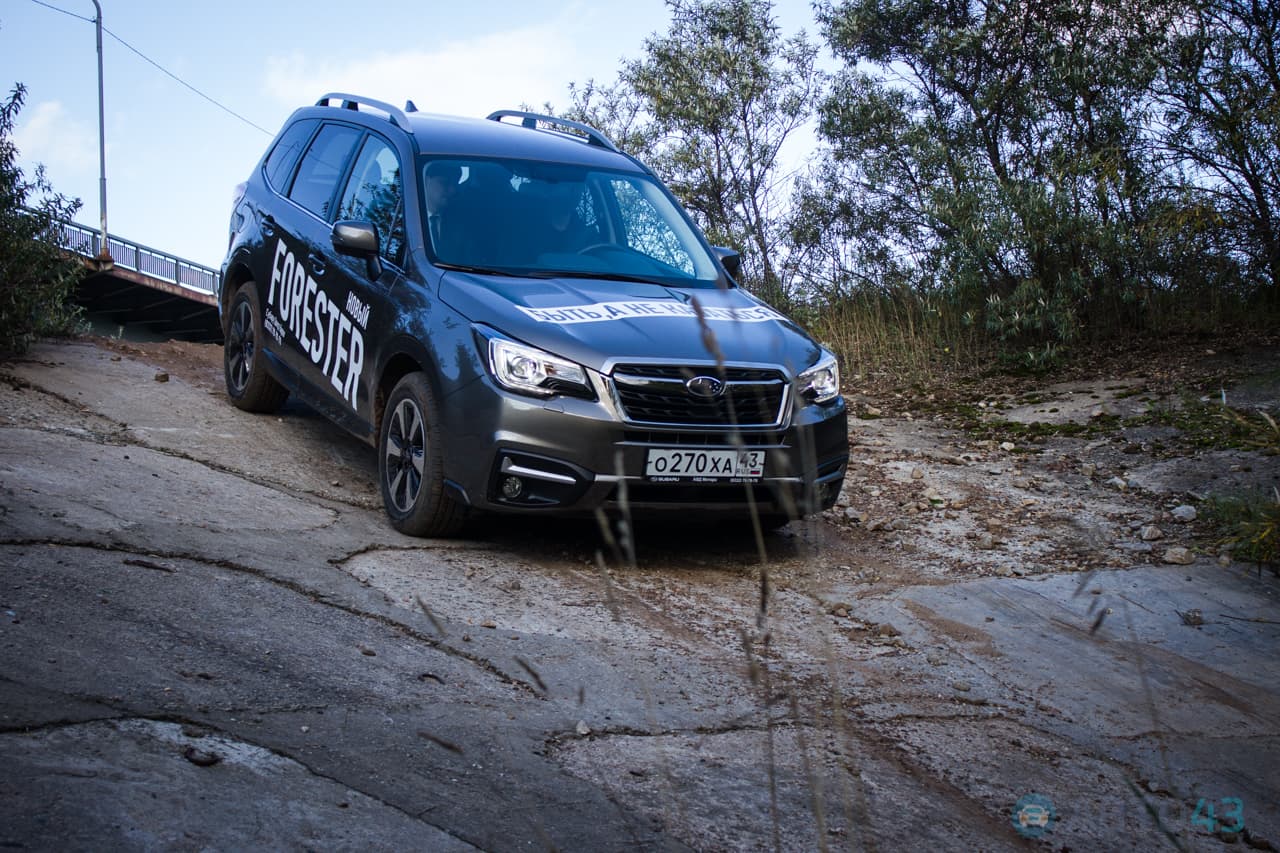 Subaru Forester прошел боевое крещение на бездорожье у нового моста