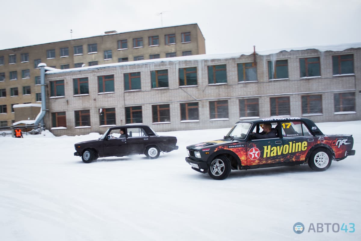 «Танцы на льду» - в Кирове прошел первый этап по зимнему дрифту