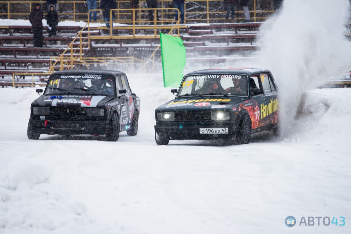 «Танцы на льду» - в Кирове прошел первый этап по зимнему дрифту