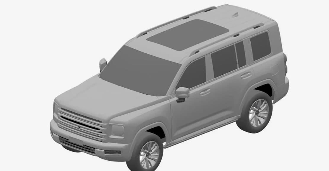 Рендер нового Haval H9, запатентованного в России