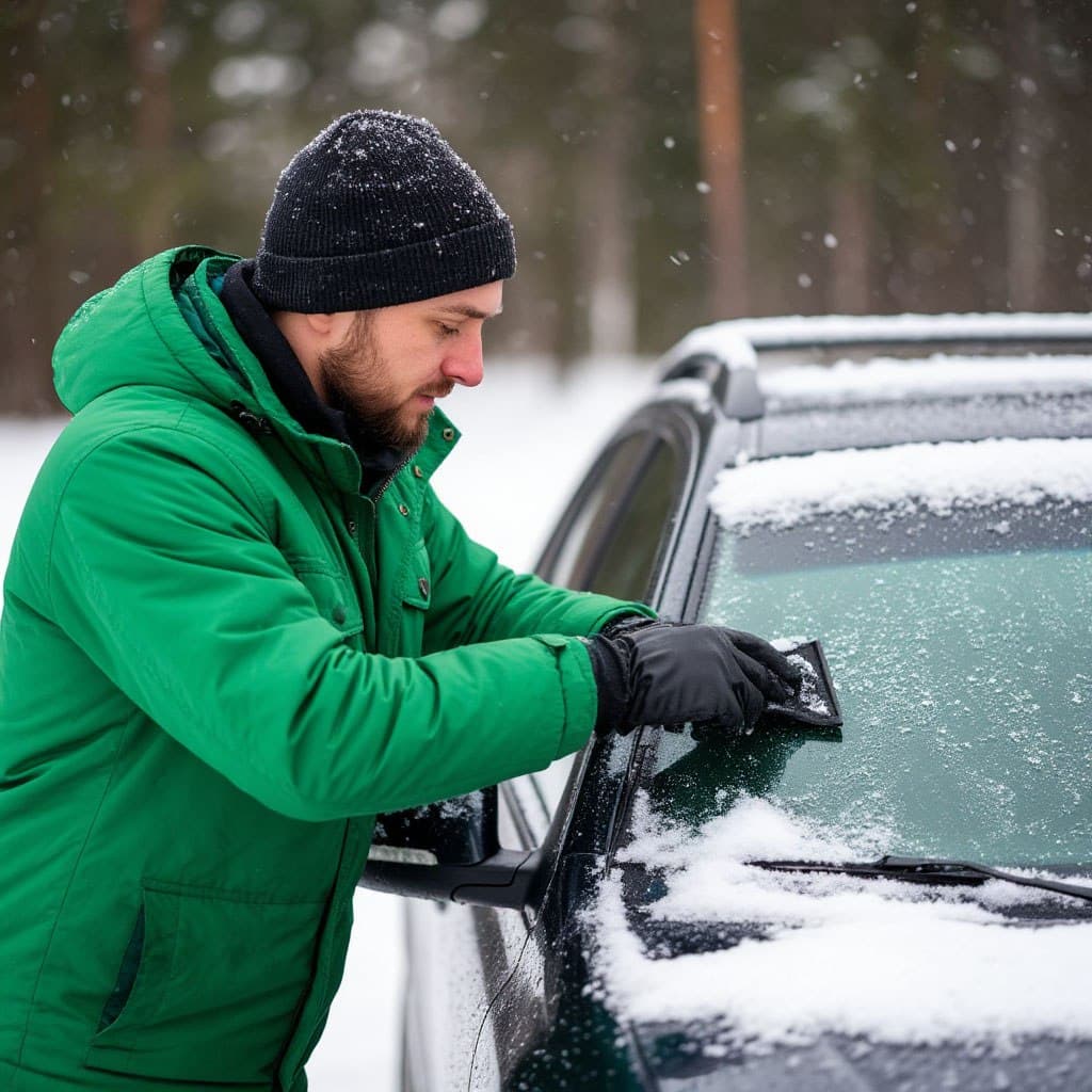 Сломался скребок? Не беда: удаляем лёд с лобового стекла авто быстро и без царапин