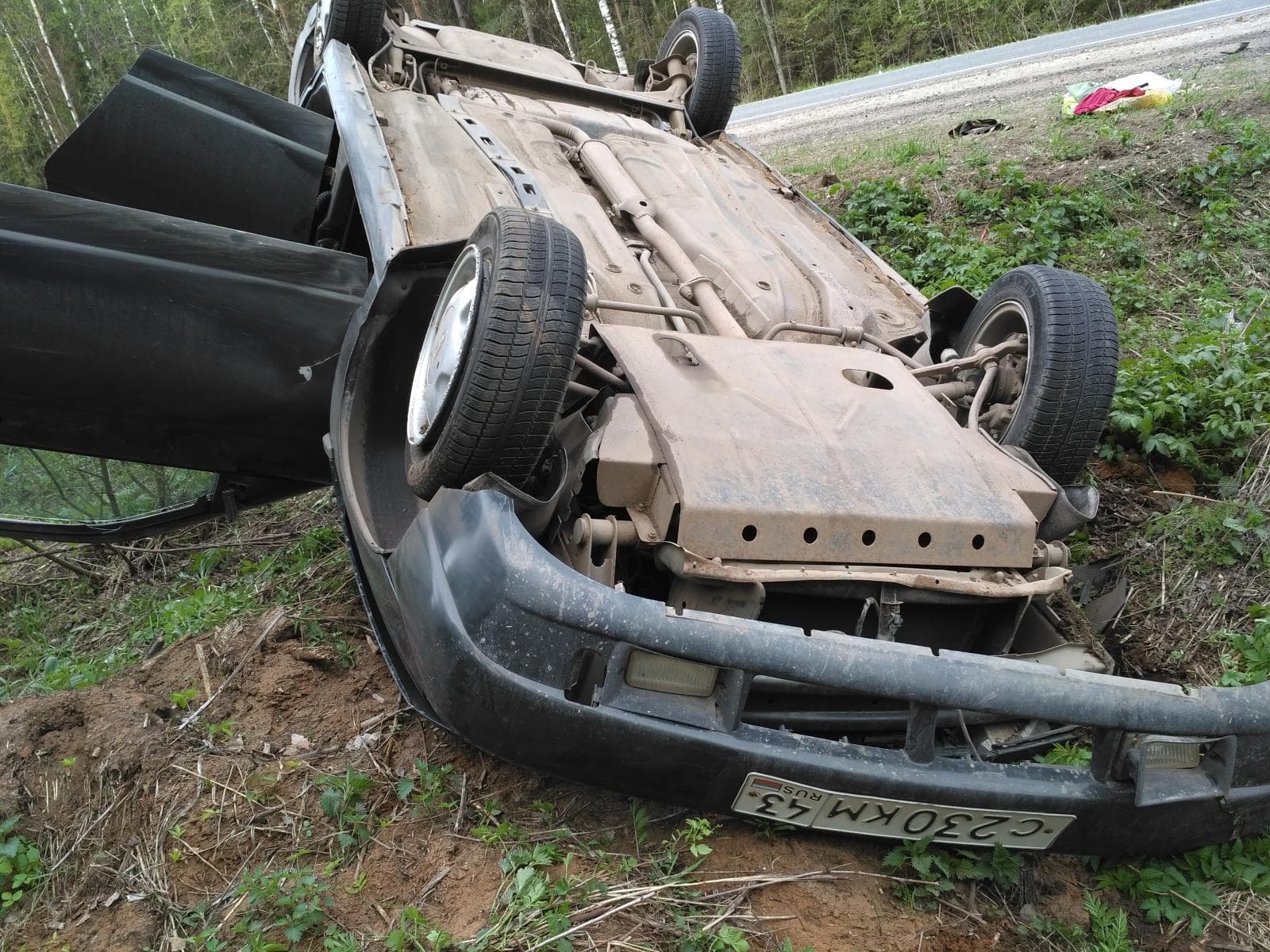 Не справился с управлением - авария на трассе Киров - Советск