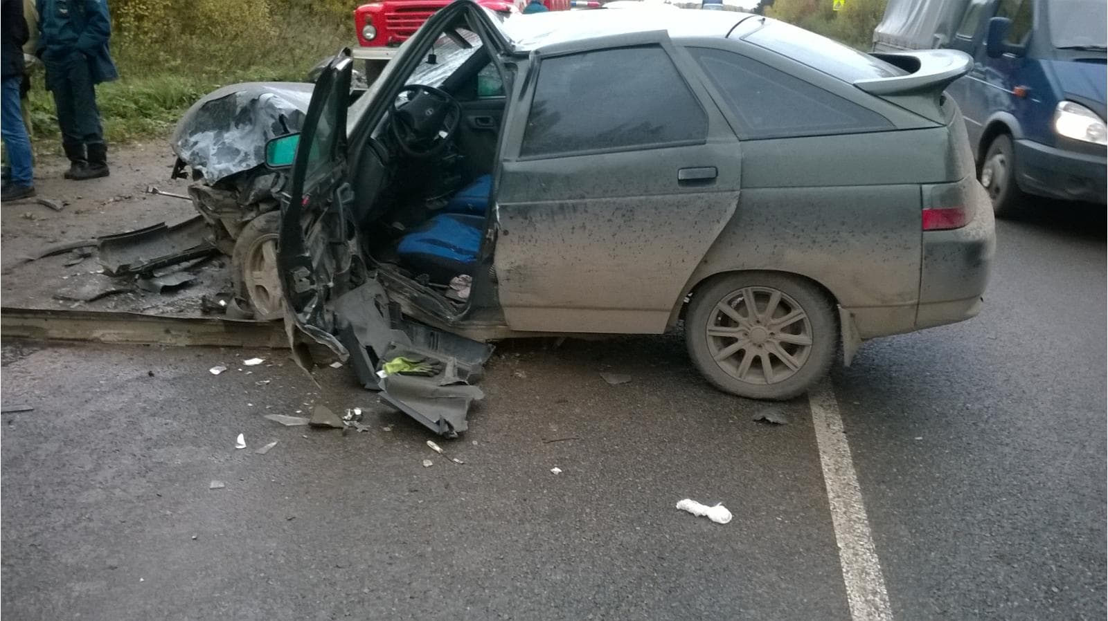 Пьяный водитель на ВАЗе протаранил встречный ZAZ